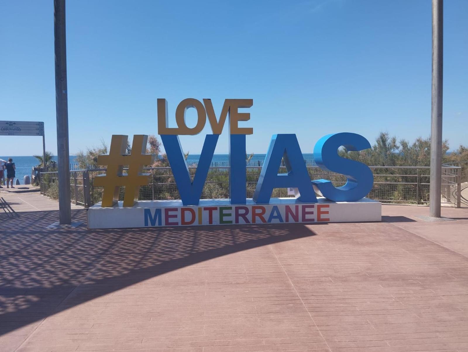 Du Cote De Chez Swann A 150 M De La Plage Vias Kültér fotó
